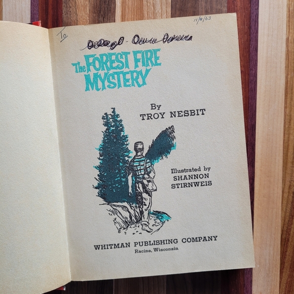 The Forest Fire Mystery by Troy Nesbit / 1962 / Vintage Children's Book - Picture 2 of 8